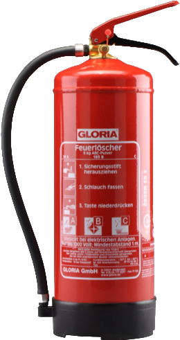 Pulver-Dauerdruck-Feuerlöscher GLORIA: Inhalt 6 l